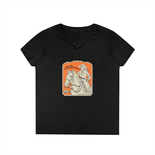 Beware the Unaccompanied Woman V-Neck