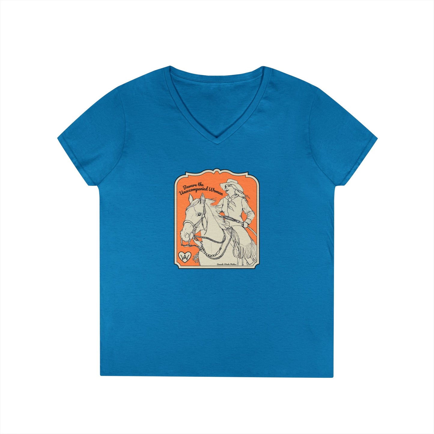 Beware the Unaccompanied Woman V-Neck