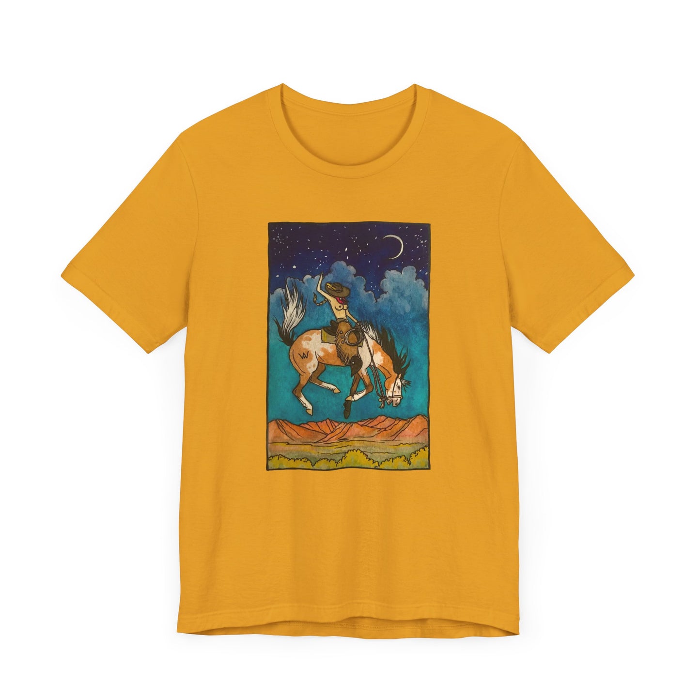 Topless in the Desert Bucking Horse Tee