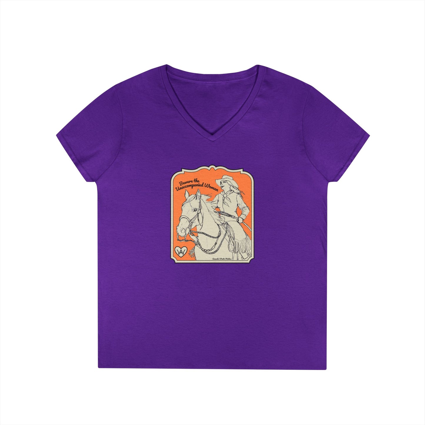 Beware the Unaccompanied Woman V-Neck