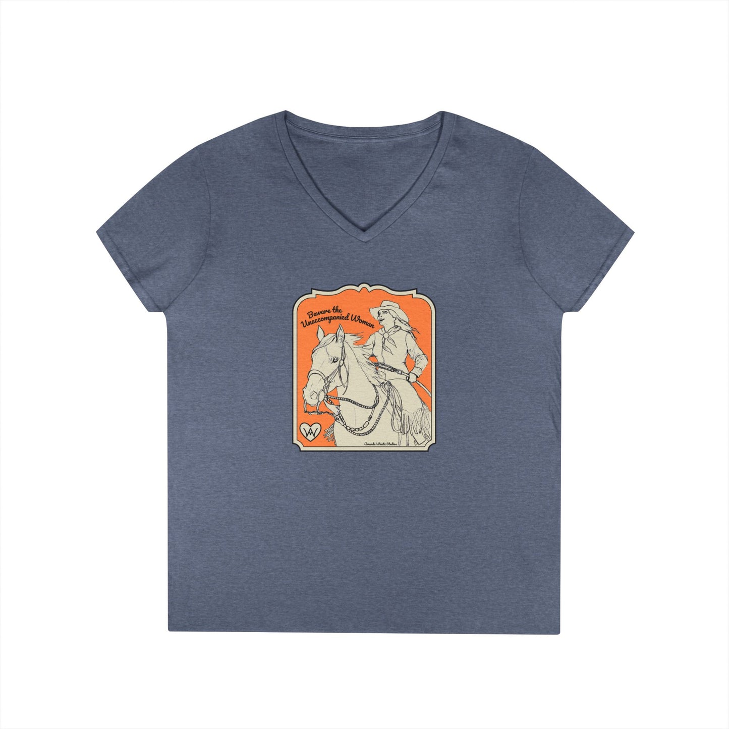 Beware the Unaccompanied Woman V-Neck