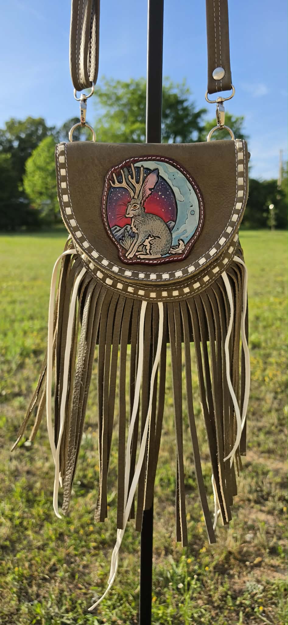 Jackalope Fringe Bag