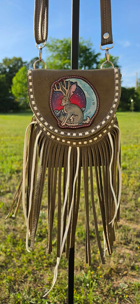 Jackalope Fringe Bag